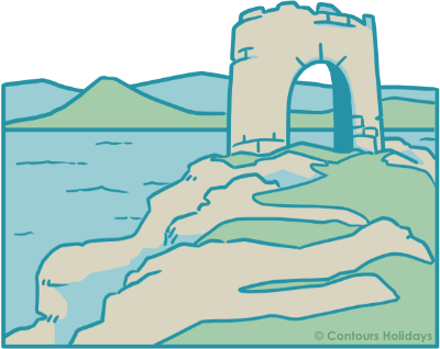 Art of Lady’s Tower, found on the cliffs along the Fife Coastal Path.