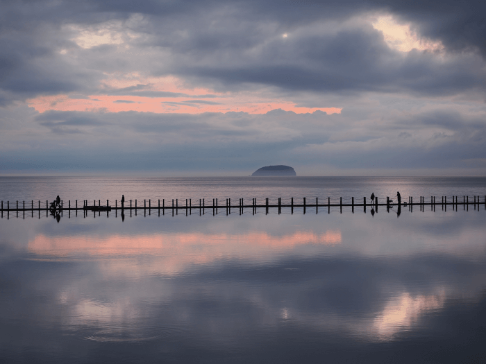 Somerset Coast Path: Marine Lake Causeway by Raymond Riggs