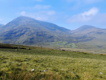 Views across to another mountain in Snowdonia, taken from the Llanberis Path.