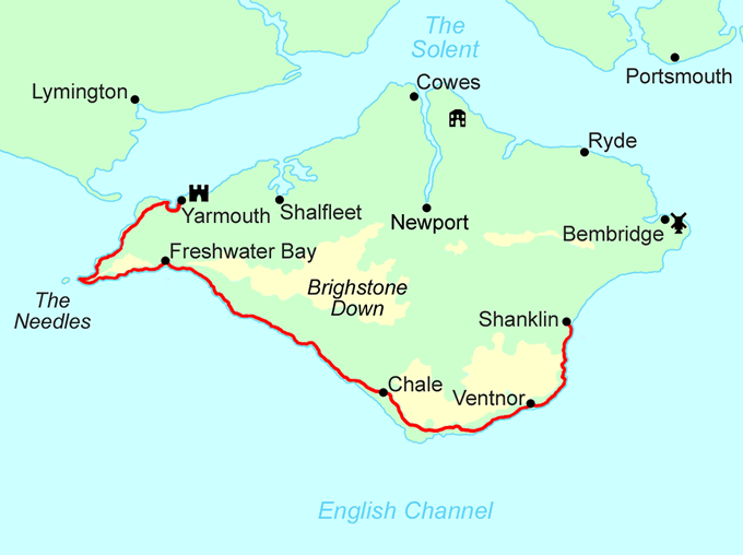 Isle of Wight Coast Path 2-3 Day Short Break — Contours Walking Holidays